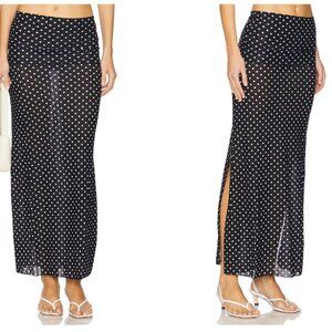 INDAH CLOTHING Polka dot fold over skirt size small